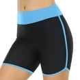 thumbnail image 1 of TOWED22 Women's Mesh Swim Shorts Tankini Bottom with Liner Athletic Gym Running(Light Blue,XL), 1 of 6