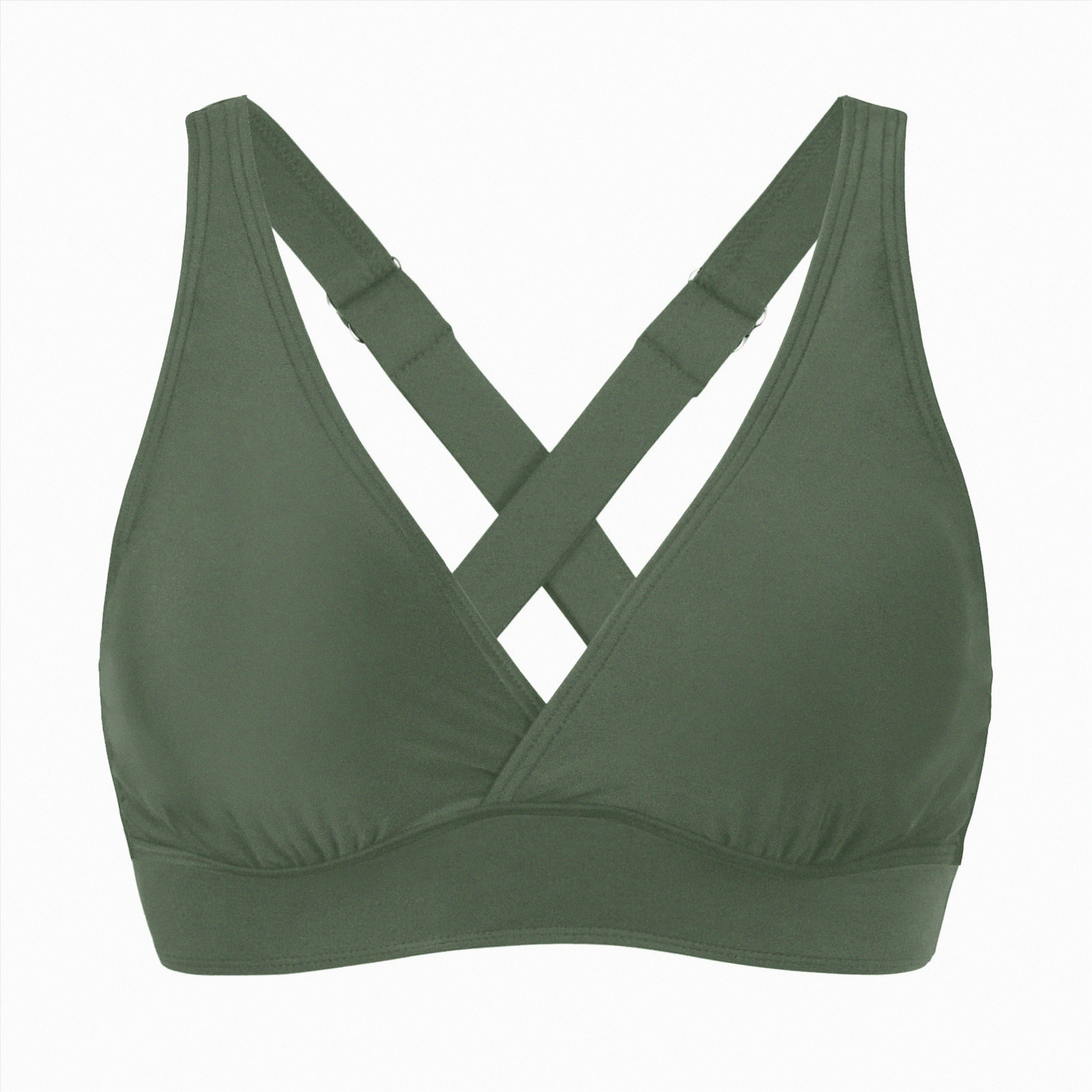 Tops Only Sign TOWED22 Women's Supportive Scoop Neck Sporty Swimsuit Top Bathing Suits ...