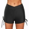 thumbnail image 1 of TOWED22 Women's Swim Shorts High Waisted Bathing Suit Bottoms Swimwear Boyshort Swimming Swimsuit Board Shorts(Black,3XL), 1 of 6