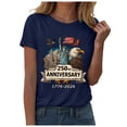 thumbnail image 1 of TOWED22 Women's Vintage 250Th Anniversary Commemorative T-Shirt America 250Th Anniversary Patriotic Shirt(Navy,S), 1 of 8