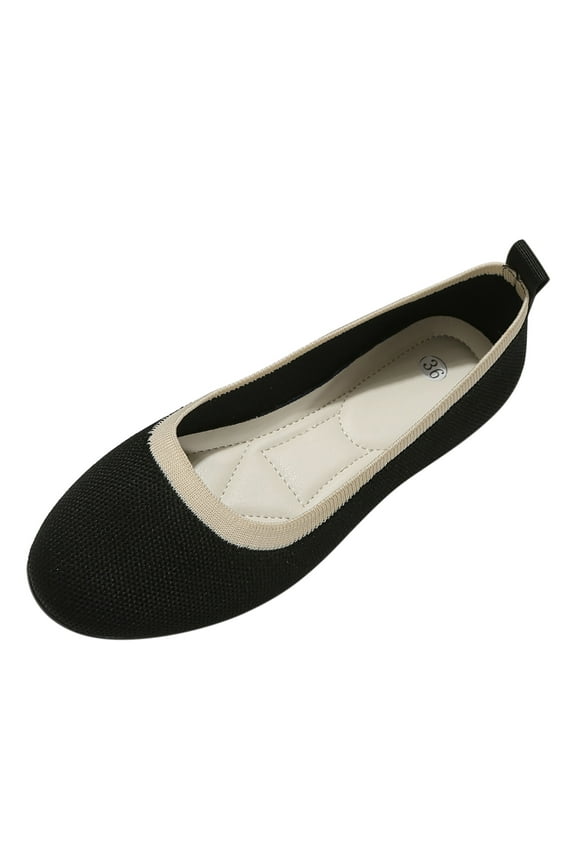 Womens Ballerina Flat Fashion Ankle Elastic Cross Strap Round Toe Comfy Ballet Pumps Dolly Shoes Yoga Dance Shoes(Black,8)