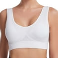 thumbnail image 1 of TOWED22 Womens Bras,Women's 1/2 Cup Lace Bra Balconette Mesh Underwired Shelf Bra Unlined See Bralette White,5XL, 1 of 3