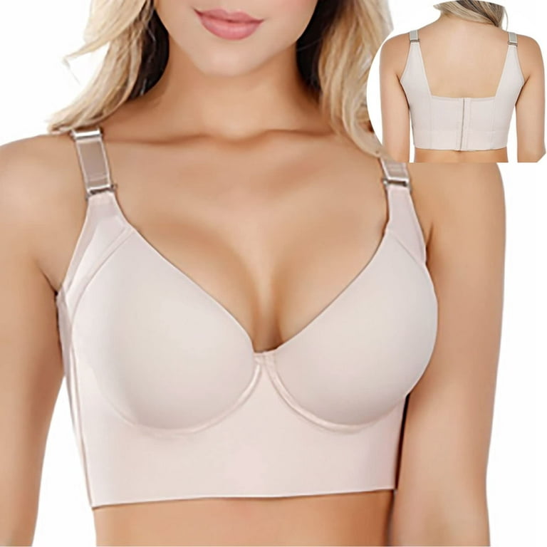 Push Up Padded Bras for Women Lace Plus Size Bra Add Two Cup Underwire  Brassiere C D E Cup