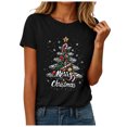 thumbnail image 1 of TOWED22 Womens Funny Christmas Shirts Merry and Bright T-Shirts Christmas Tree Shirts Merry Christmas Graphic Tee Tops,XL, 1 of 6