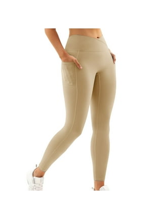 Khaki leggings with pockets outlet