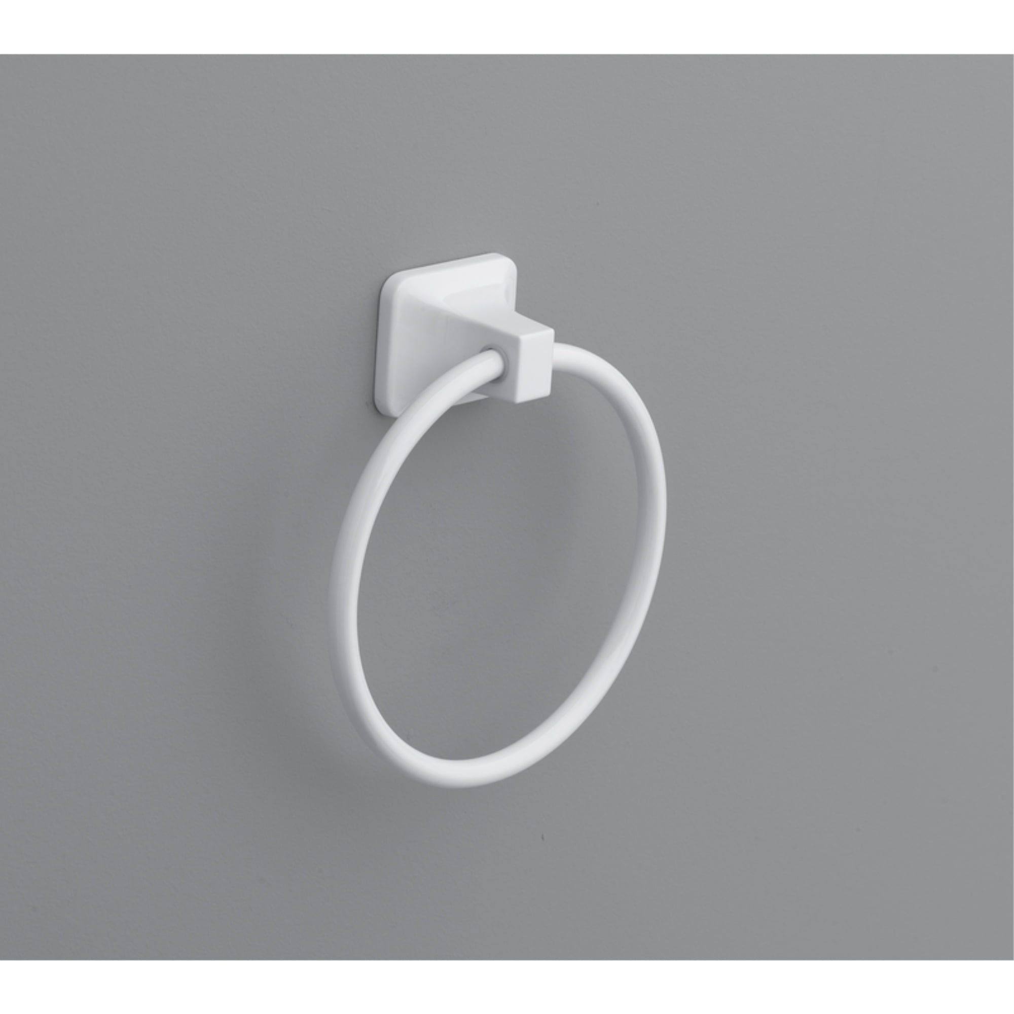 White Satin Die Cast Zinc Towel Ring