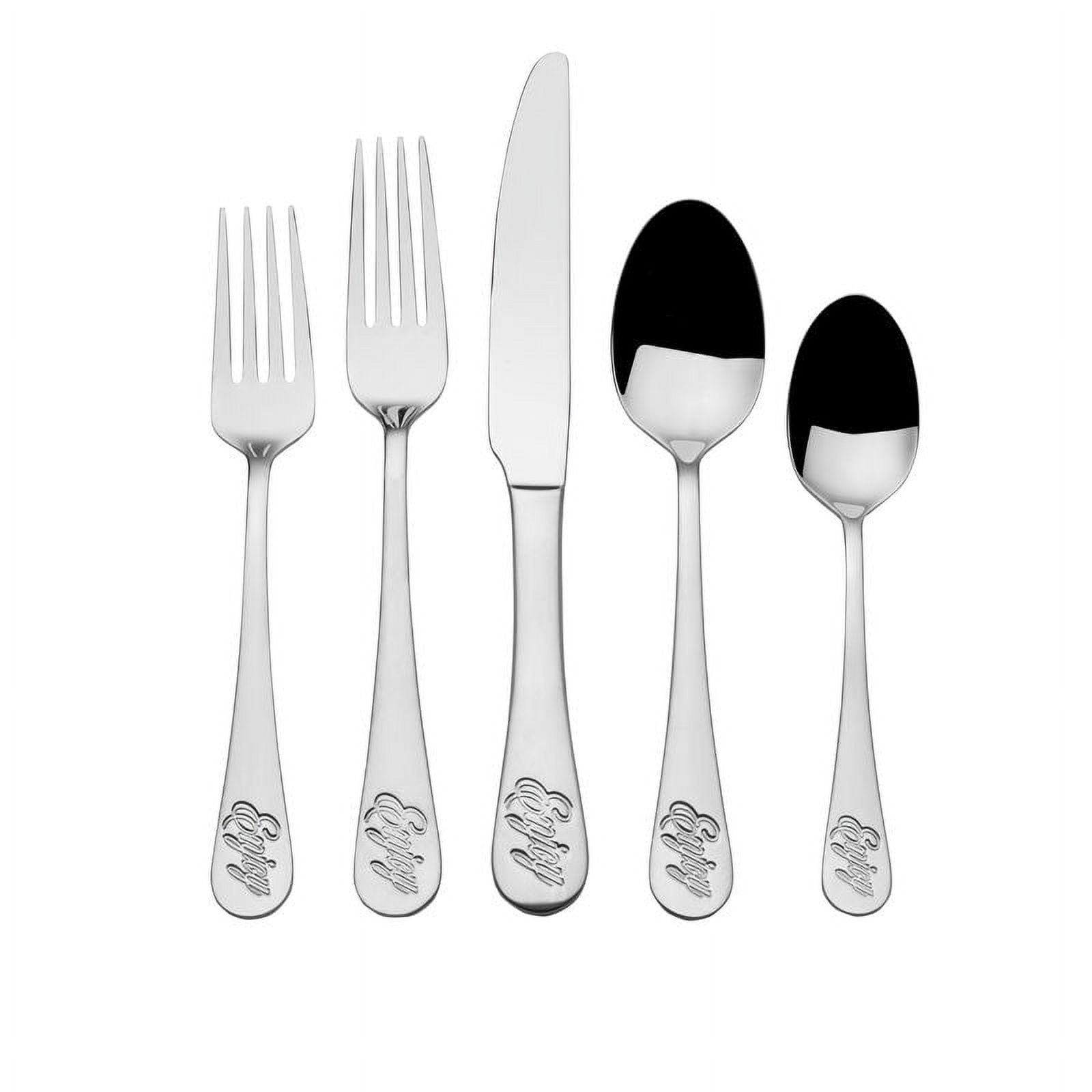 Towle 20pc Everyday Peace Flatware Set: 18/0 Stainless Steel, Traditional Style, Dishwasher-Safe, Service for 4