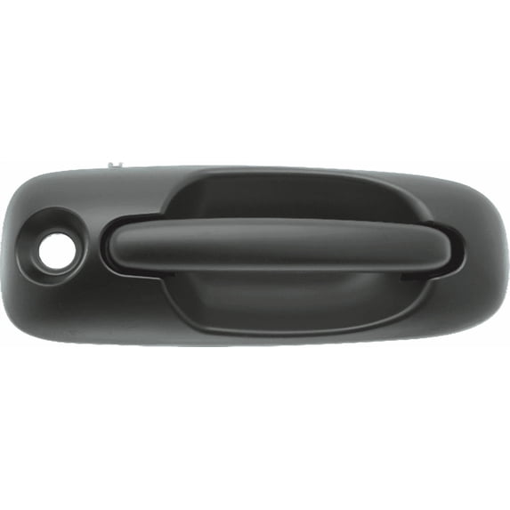 TOWN AND COUNTRY 01-07 FRONT EXTERIOR DOOR HANDLE RH, Smooth Black, w/ Keyhole