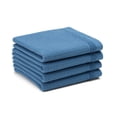 thumbnail image 1 of TOWN & COUNTRY BASICS 4-Piece Waffle Woven Terry Stripe Washcloth Set, 13"x13", 100% Cotton, Quick Dry, Blue, 1 of 8