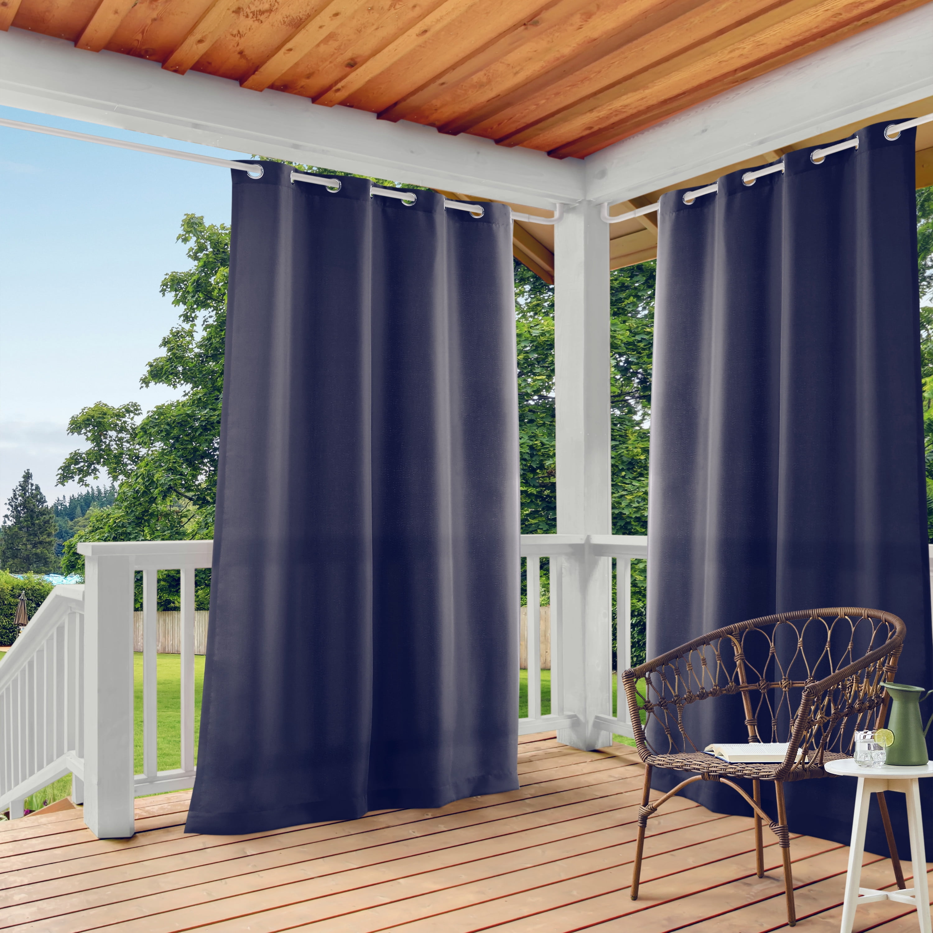 Exclusive Home Curtains Indoor/Outdoor Grommet Top Curtain Exclusive Home Curtains Indoor/Outdoor Grommet Top Curtain