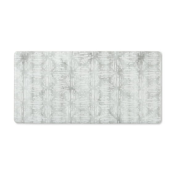 TOWN & COUNTRY BASICS Comfort Plus Boho Geo Anti Fatigue Comfort Mat, Kitchen Mat, Standing Desk Mat, Dorm Room Rug, Non-Slip Backing, Grey, 18"x39"