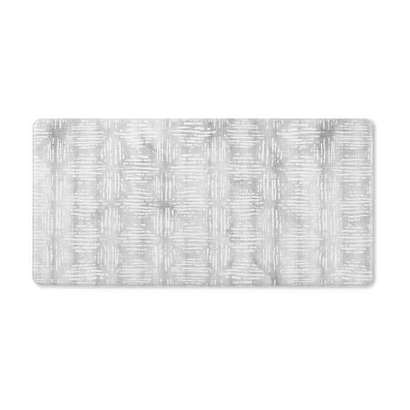 TOWN & COUNTRY BASICS Comfort Plus Boho Geo Anti Fatigue Comfort Mat, Kitchen Mat, Standing Desk Mat, Dorm Room Rug, Non-Slip Backing, Grey, 18"x39"