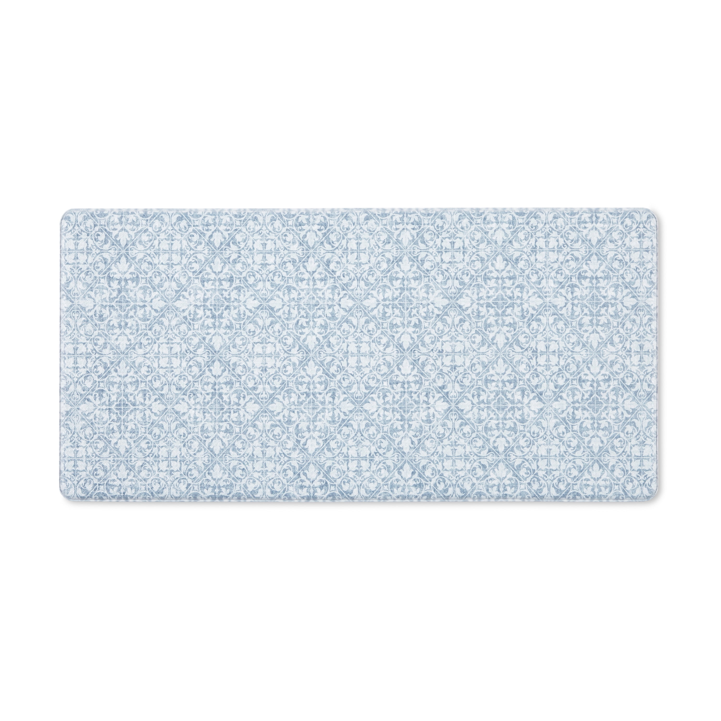 Comfort Plus Blue Rectangular Memory Foam Anti-Fatigue Mat