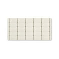 thumbnail image 1 of TOWN & COUNTRY BASICS Comfort Plus Windowpane Plaid Anti Fatigue Comfort Mat, Kitchen Mat, Standing Desk Mat, Dorm Room Rug, Non-Slip Backing, Beige, 18"x39", 1 of 11