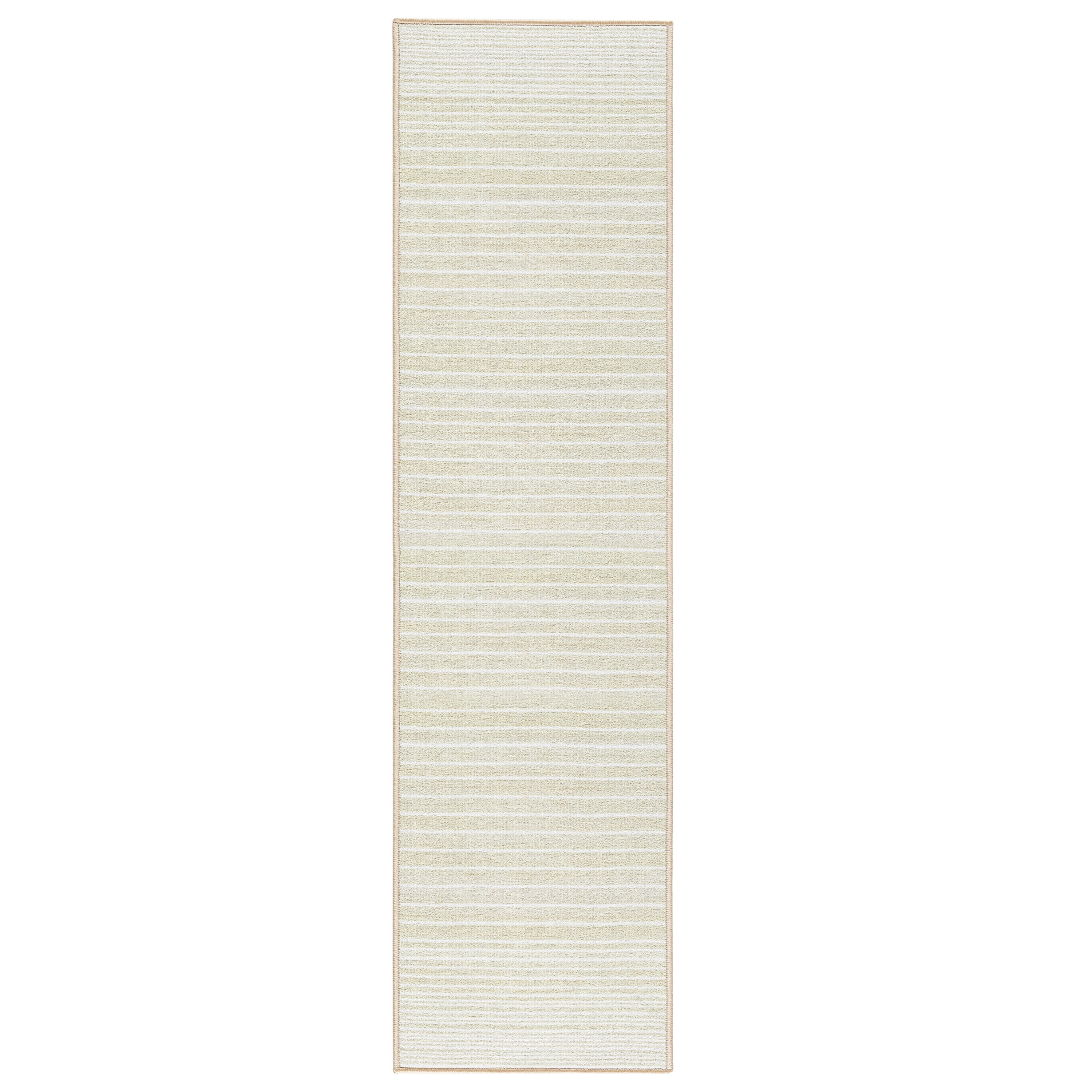 Layne Cream Beige Tufted Washable Synthetic Runner Rug