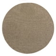 thumbnail image 1 of TOWN & COUNTRY BASICS Pax Herringbone Textured Solid Everwash® Washable Area Rug, Low Pile, Non-Slip Backing, Easy Clean Pet & Family Friendly Rug, Brown, 8' Round, 1 of 15