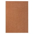 thumbnail image 1 of TOWN & COUNTRY BASICS Pax Herringbone Textured Solid Everwash® Washable Area Rug, Low Pile, Non-Slip Backing, Easy Clean Pet & Family Friendly Rug, Rust, 5'11"x9', 1 of 14