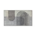 thumbnail image 1 of TOWN & COUNTRY EVERYDAY Avani Retro Arch Everwash® Washable Area Rug with Non-Slip Backing, Pet Friendly Rug, Grey/Blue, 20"x35", 1 of 13