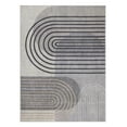 thumbnail image 1 of TOWN & COUNTRY EVERYDAY Avani Retro Arch Everwash® Washable Area Rug with Non-Slip Backing, Pet Friendly Rug, Grey/Blue, 5'2"x7'2", 1 of 13