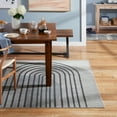 thumbnail image 1 of TOWN & COUNTRY EVERYDAY Avani Retro Arch Everwash® Washable Area Rug with Non-Slip Backing, Pet Friendly Rug, Grey/Blue, 6'6"x 9'6", 1 of 6