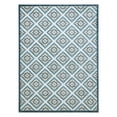 thumbnail image 1 of TOWN & COUNTRY EVERYDAY Brooks Retro Geo Indoor Outdoor Area Rug, UV Fade Resistant, High-Low Pile, Blue/Multi, 3'11"x5'2", 1 of 13