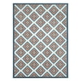 thumbnail image 1 of TOWN & COUNTRY EVERYDAY Brooks Retro Geo Indoor Outdoor Area Rug, UV Fade Resistant, High-Low Pile, Red/Mutli, 3'11"x5'2", 1 of 13