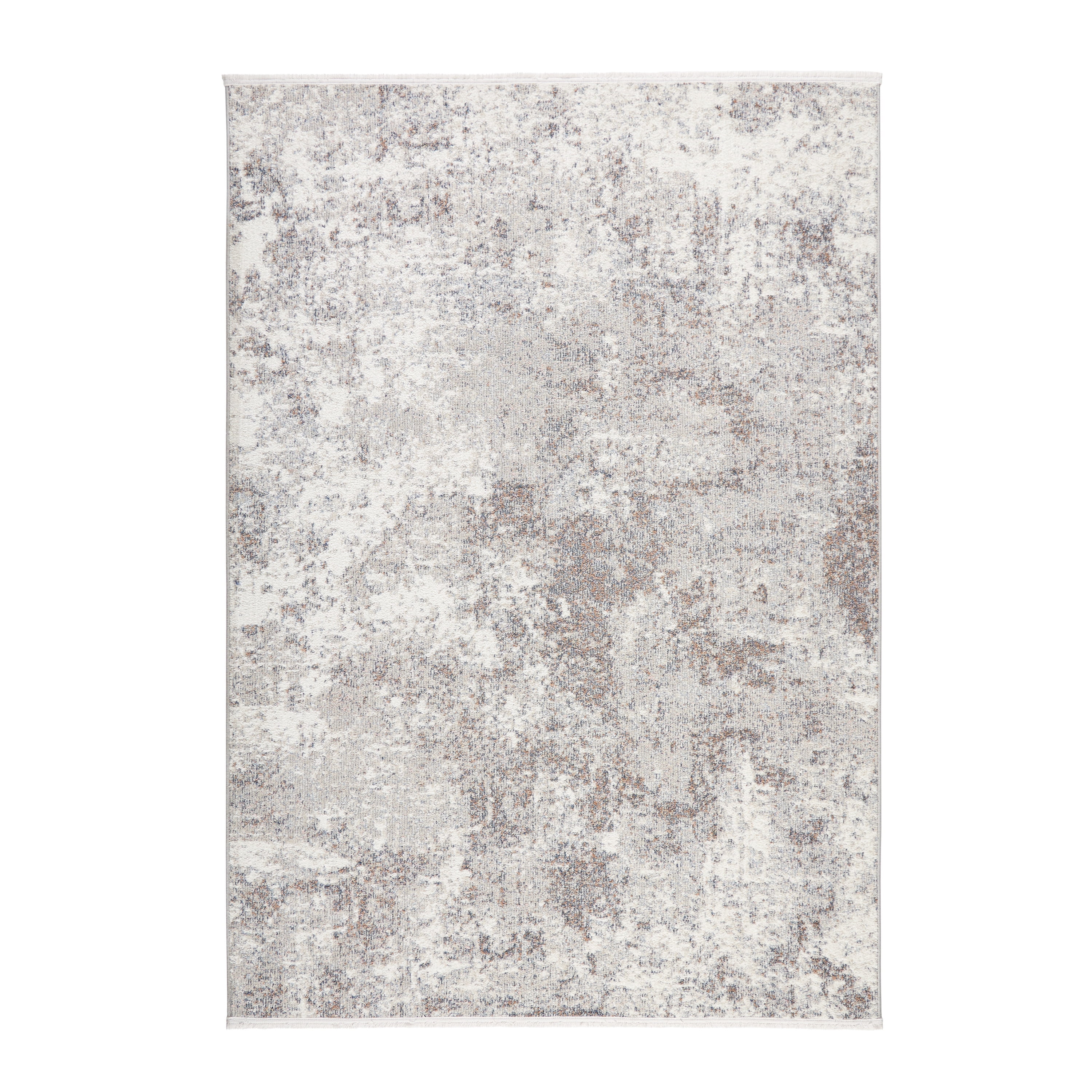 TOWN & COUNTRY EVERYDAY Rein Abstract Cloud Everwash® Washable Area Rug with Non-Slip Backing, Pet Friendly Rug, Grey, 5'2"x7'2"