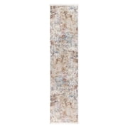 TOWN & COUNTRY EVERYDAY Rein Abstract Cloud Everwash  Washable Runner Area Rug with Non-Slip Backing, Pet Friendly Rug, Brown/Beige, 19x72