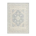thumbnail image 1 of TOWN & COUNTRY EVERYDAY Rein Center Medallion Everwash® Washable Area Rug with Non-Slip Backing, Pet Friendly Rug, Blue/Beige, 6'6"x9'6", 1 of 11