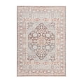 thumbnail image 1 of TOWN & COUNTRY EVERYDAY Rein Center Medallion Everwash® Washable Area Rug with Non-Slip Backing, Pet Friendly Rug, Brown/Grey, 6'6"x9'6", 1 of 11