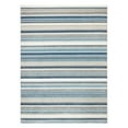 thumbnail image 1 of TOWN & COUNTRY EVERYDAY Rio Multicolor Stripe Indoor Outdoor Area Rug, UV Fade Resistant, High-Low Pile, Blue/Multi, 5'2"x7'2", 1 of 13