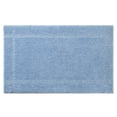 thumbnail image 1 of TOWN & COUNTRY EVERYDAY Ultra Plush Solid Tufted Border Bath Mat, Soft and Absorbent Tufted Floor Mat, Non-Slip Backing, Machine Washable, Blue, 20"x32", 1 of 13