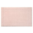 thumbnail image 1 of TOWN & COUNTRY EVERYDAY Ultra Plush Solid Tufted Border Bath Mat, Soft and Absorbent Tufted Floor Mat, Non-Slip Backing, Machine Washable, Blush, 20"x32", 1 of 13