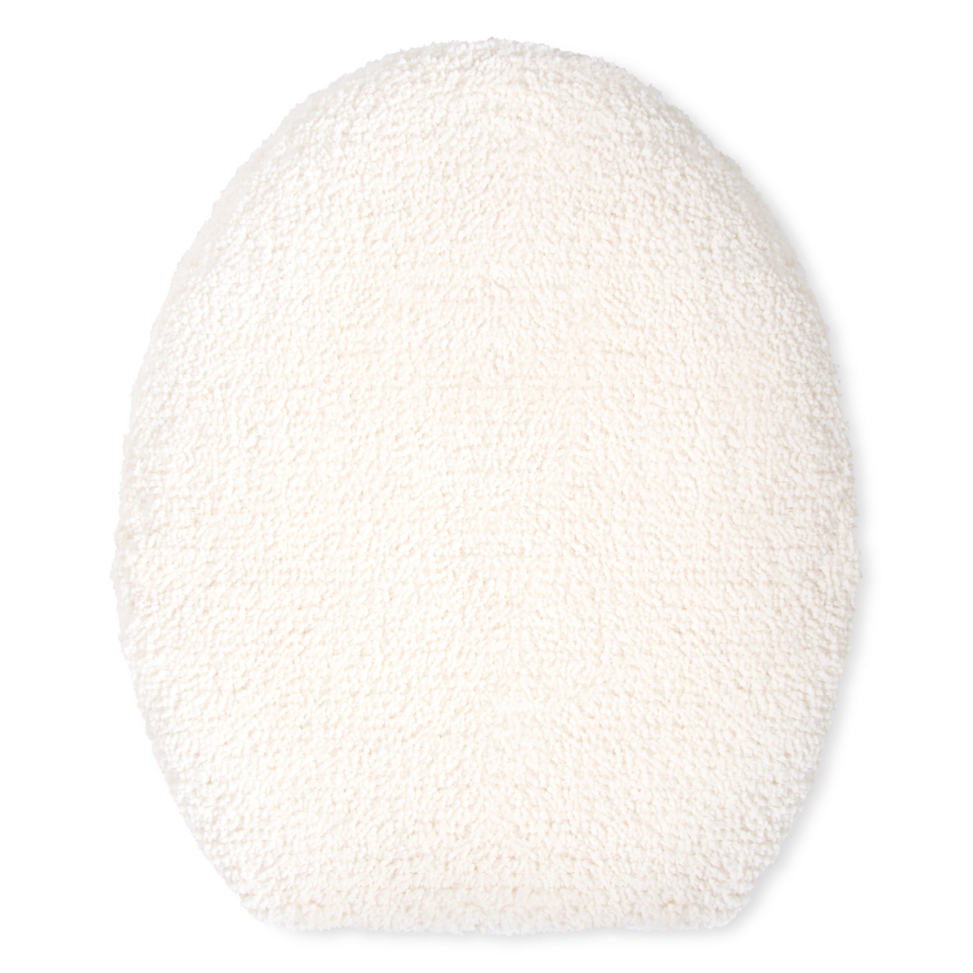 TOWN & COUNTRY EVERYDAY Ultra Plush Solid Tufted Toilet Lid Cover, Soft and Absorbent, Non-Slip Cover, Machine Washable, White, 18"x19"
