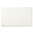 thumbnail image 1 of TOWN & COUNTRY EVERYDAY Ultra Plush Solid Tufted Windowpane Bath Mat, Soft and Absorbent Tufted Floor Mat, Non-Slip Backing, Machine Washable, White, 20"x32", 1 of 13
