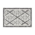 thumbnail image 1 of TOWN & COUNTRY EVERYDAY Walker Damask Medallion Everwash® Washable Multi-Use Decorative Rug, Tufted Kitchen Rug, Low-Profile Door Mat, Bedroom Rug and Bath Rug with Non-Slip Backing, Grey, 24"x40", 1 of 11