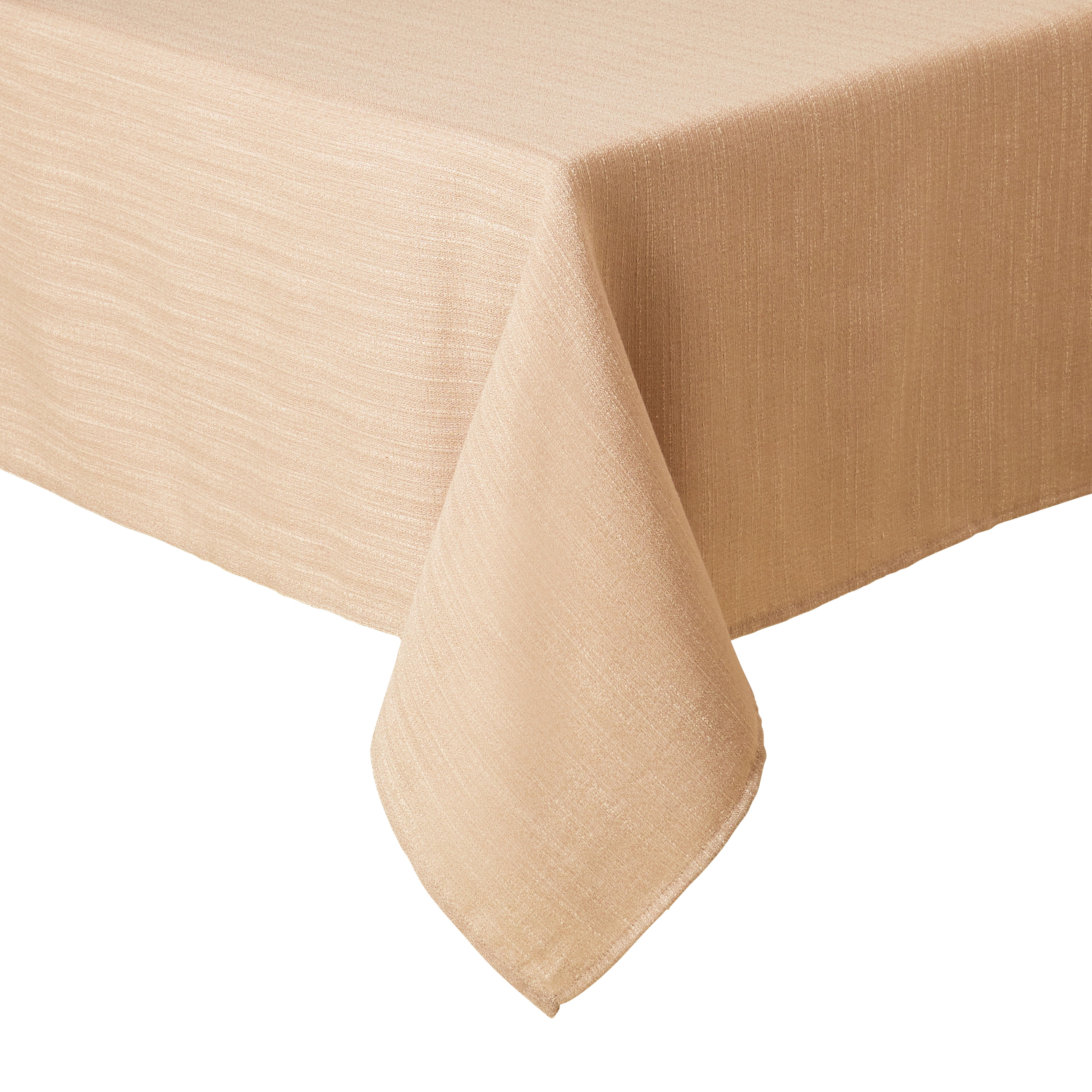 TOWN & COUNTRY LIVING Harper Stain and Water Resistant Tablecloth Single Pack, Brownstone Beige, 60"x120"