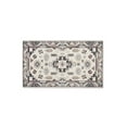 thumbnail image 1 of TOWN & COUNTRY LUXE Livie Forever Vintage Everwash® Washable Multi-Use Decorative Rug, Kitchen Rug, Low-Profile Door Mat, Bedroom Rug and Dorm Room Rug with Non-Slip Backing, Ivory/Black, 24"x40", 1 of 7