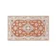 thumbnail image 1 of TOWN & COUNTRY LUXE Livie Forever Vintage Everwash® Washable Multi-Use Decorative Rug, Kitchen Rug, Low-Profile Door Mat, Bedroom Rug and Dorm Room Rug with Non-Slip Backing, Rust/Ivory, 24"x40", 1 of 7