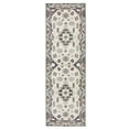 thumbnail image 1 of TOWN & COUNTRY LUXE Livie Forever Vintage Everwash® Washable Multi-Use Decorative Rug with Non-Slip Backing, Ivory/Black, 24"x72", 1 of 11