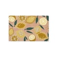 thumbnail image 1 of TOWN & COUNTRY LUXE Livie Fresh Lemon Everwash® Washable Multi-Use Decorative Rug, Kitchen Rug, Low-Profile Door Mat, Bedroom Rug and Dorm Room Rug with Non-Slip Backing, Peach Pink, 24"x40", 1 of 7