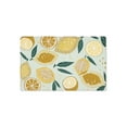 thumbnail image 1 of TOWN & COUNTRY LUXE Livie Fresh Lemon Everwash® Washable Multi-Use Decorative Rug, Kitchen Rug, Low-Profile Door Mat, Bedroom Rug and Dorm Room Rug with Non-Slip Backing, Seafoam Green, 24"x40", 1 of 7
