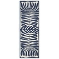 thumbnail image 1 of TOWN & COUNTRY LUXE Livie Matisse Cutout Everwash® Washable Multi-Use Decorative Rug, Kitchen Runner Rug, Low-Profile Door Mat, Bedroom Rug and Dorm Room Rug with Non-Slip Backing, Navy Blue, 24"x72", 1 of 9