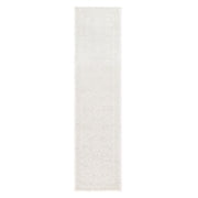 TOWN & COUNTRY LUXE Maya Medallion Tile Neutral Indoor Runner Area Rug with High-Low Texture, Ivory/Greige, 19x72