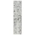 thumbnail image 1 of TOWN & COUNTRY LUXE Opaline Bold Marble Runner Area Rug with Glam Metallic Ribbed Texture Pile, Charcoal Grey, 1'9"x7'2", 1 of 8