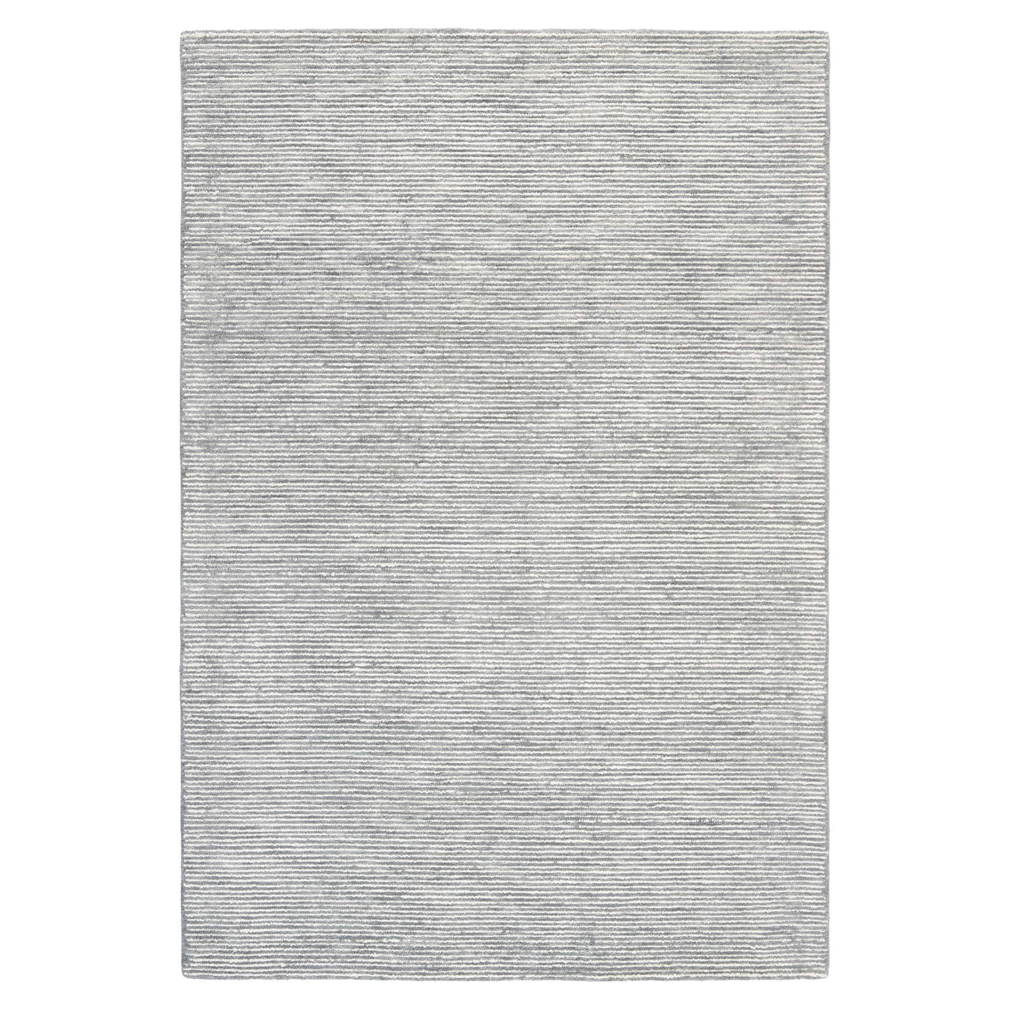 TOWN & COUNTRY LUXE Rita Ribbed Textured Hand Tufted 100% Wool Area Rug, Grey/Blue/Ivory, 5'x7'