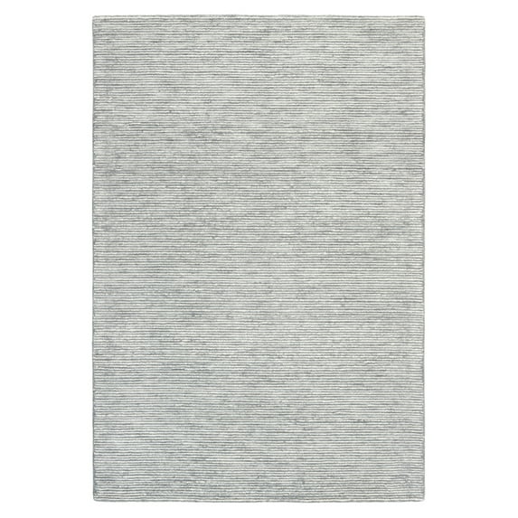 TOWN & COUNTRY LUXE Rita Ribbed Textured Hand Tufted 100% Wool Area Rug, Grey/Blue/Ivory, 6"x9"
