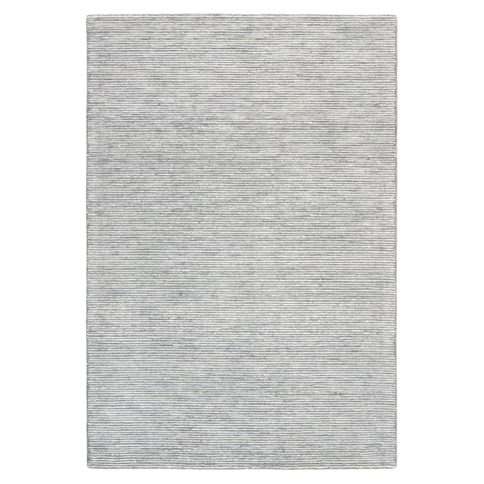 TOWN & COUNTRY LUXE Rita Ribbed Textured Hand Tufted 100% Wool Area Rug, Grey/Blue/Ivory, 8"x10"