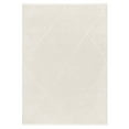 thumbnail image 1 of TOWN & COUNTRY LUXE Tretta Contemporary Diamonds Area Rug with Plush High-Low Texture, Ivory, 5'2"x7'2", 1 of 9