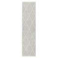 thumbnail image 1 of TOWN & COUNTRY LUXE Tretta Contemporary Diamonds Runner Area Rug with Plush High-Low Texture, Grey, 1'9"x7'2", 1 of 10